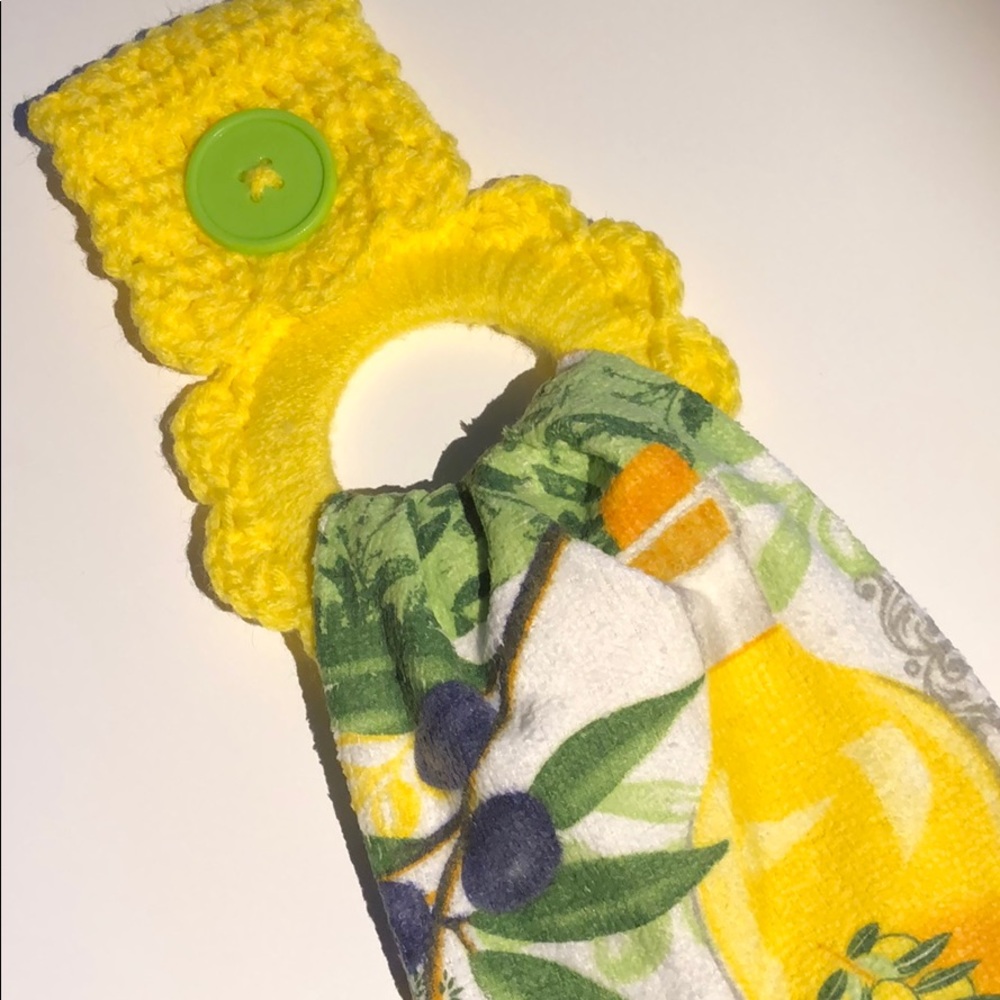 Kitchen towel hanger & cotton kitchen towel - Picture 5 of 8